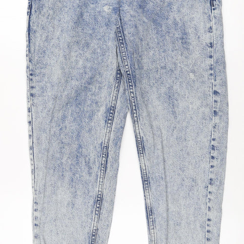 Denim Co Womens Blue  100% Cotton Mom Jeans Size 8 L30 in Regular Zip