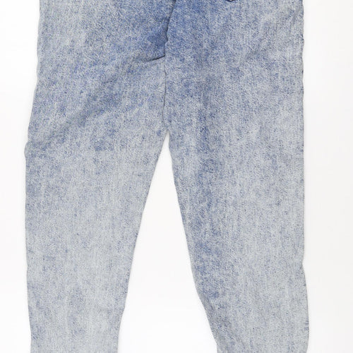 Denim Co Womens Blue  100% Cotton Mom Jeans Size 8 L30 in Regular Zip