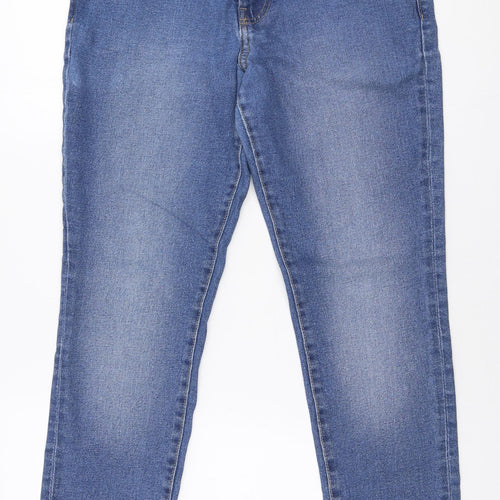 H&M Mens Blue  Polyester Skinny Jeans Size 36 in L32 in Slim Zip