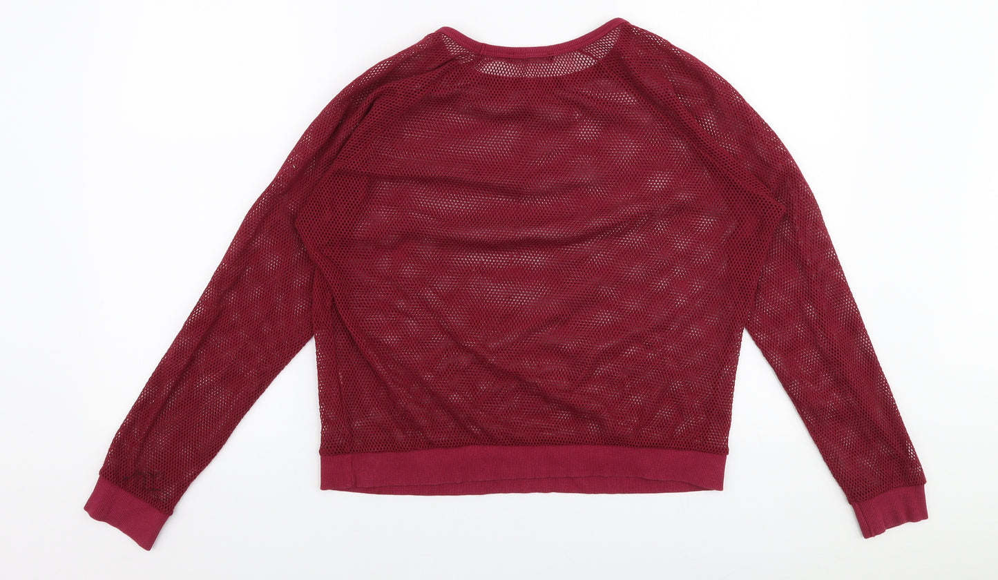 Atmosphere Womens Purple Round Neck  Polyester Pullover Jumper Size 14