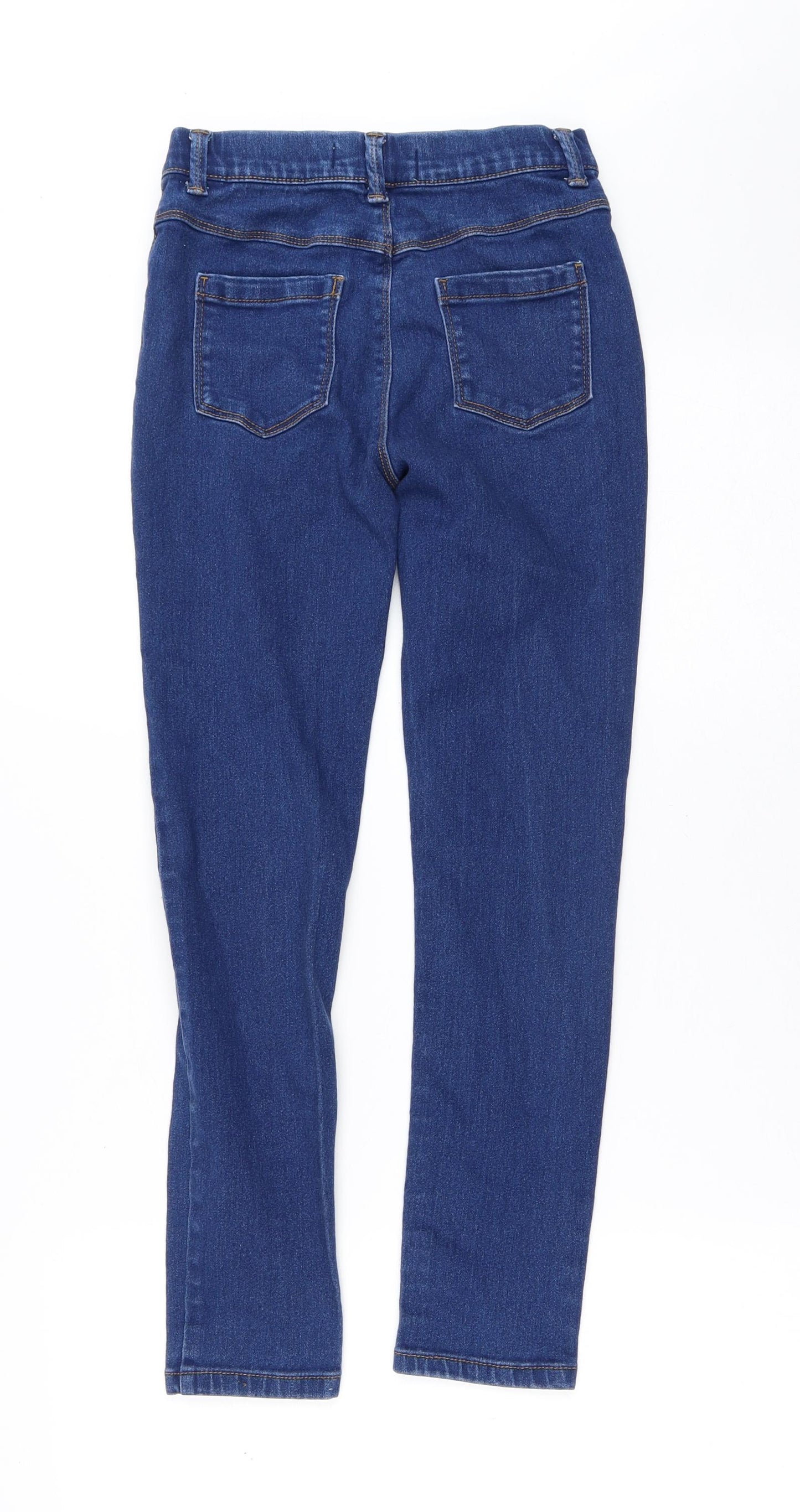 Denim & Co. Girls Blue  Cotton Jegging Jeans Size 11-12 Years  Regular