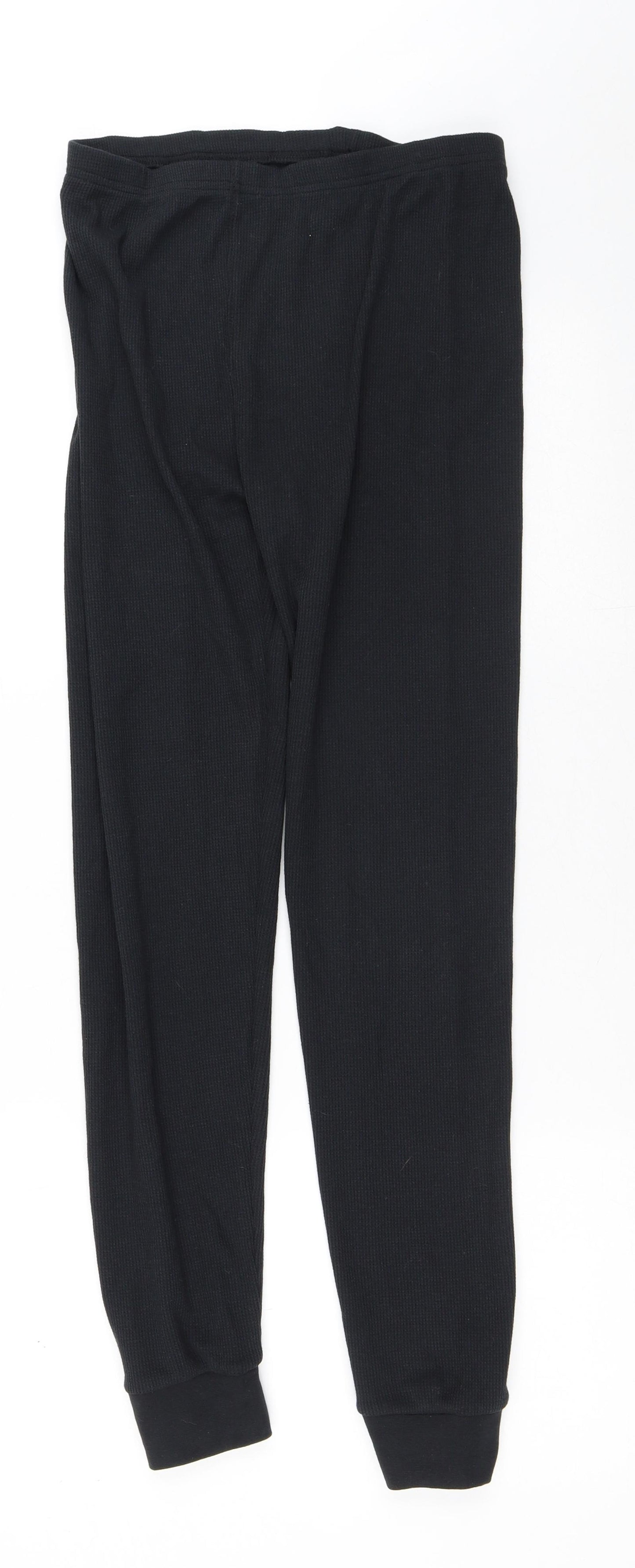 George Girls Black  Cotton Capri Trousers Size 11-12 Years  Regular