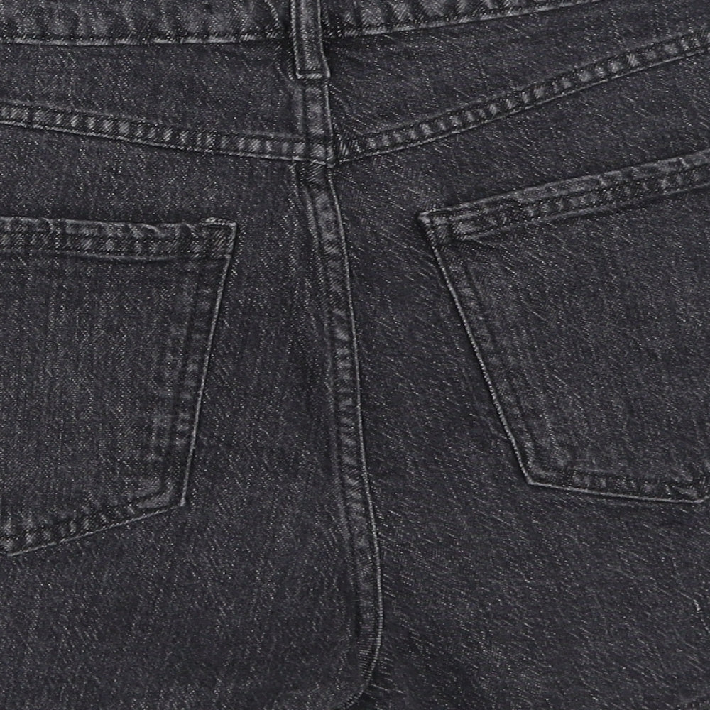George Womens Black  Cotton Boyfriend Shorts Size 12 L3 in Regular