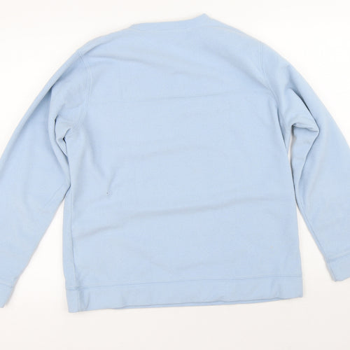 One Valley Womens Blue  Polyester Pullover Sweatshirt Size L