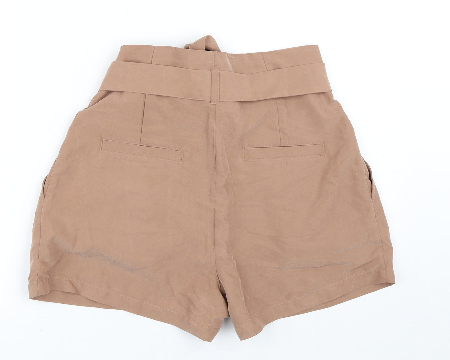 Divided Womens Brown  Modacrylic Paperbag Shorts Size 14 L3 in Regular