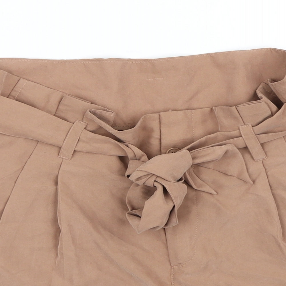Divided Womens Brown  Modacrylic Paperbag Shorts Size 14 L3 in Regular