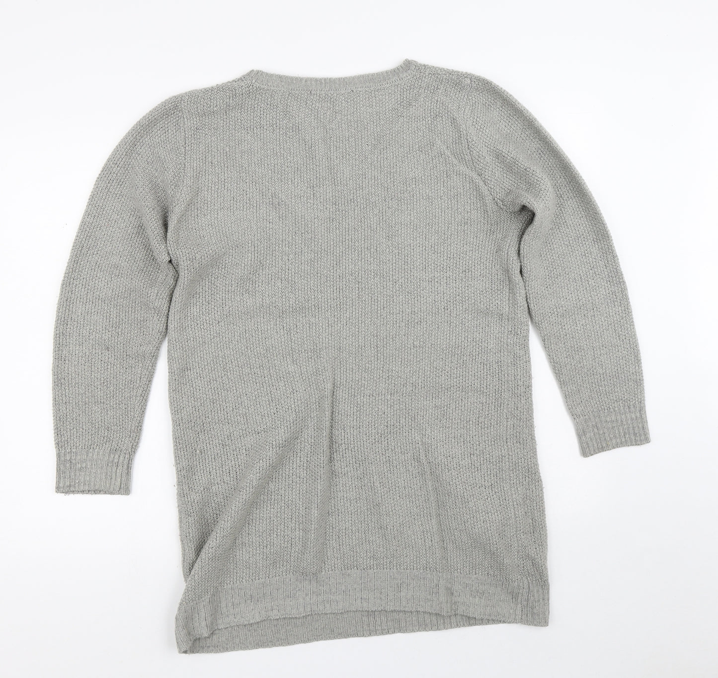 Atmosphere Womens Grey Crew Neck  Acrylic Pullover Jumper Size 14