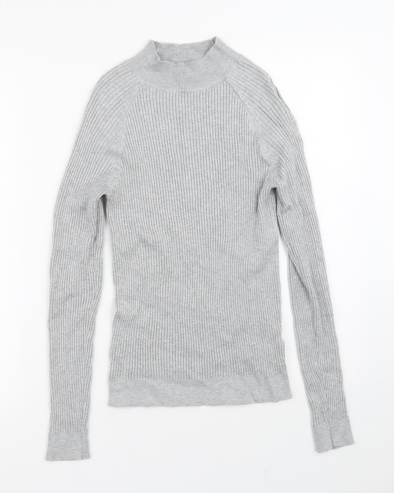 New Look Womens Grey  Viscose Pullover Sweatshirt Size 12