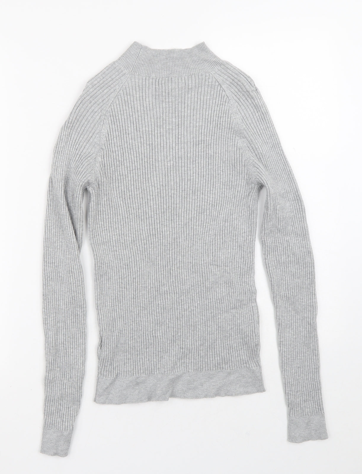 New Look Womens Grey  Viscose Pullover Sweatshirt Size 12
