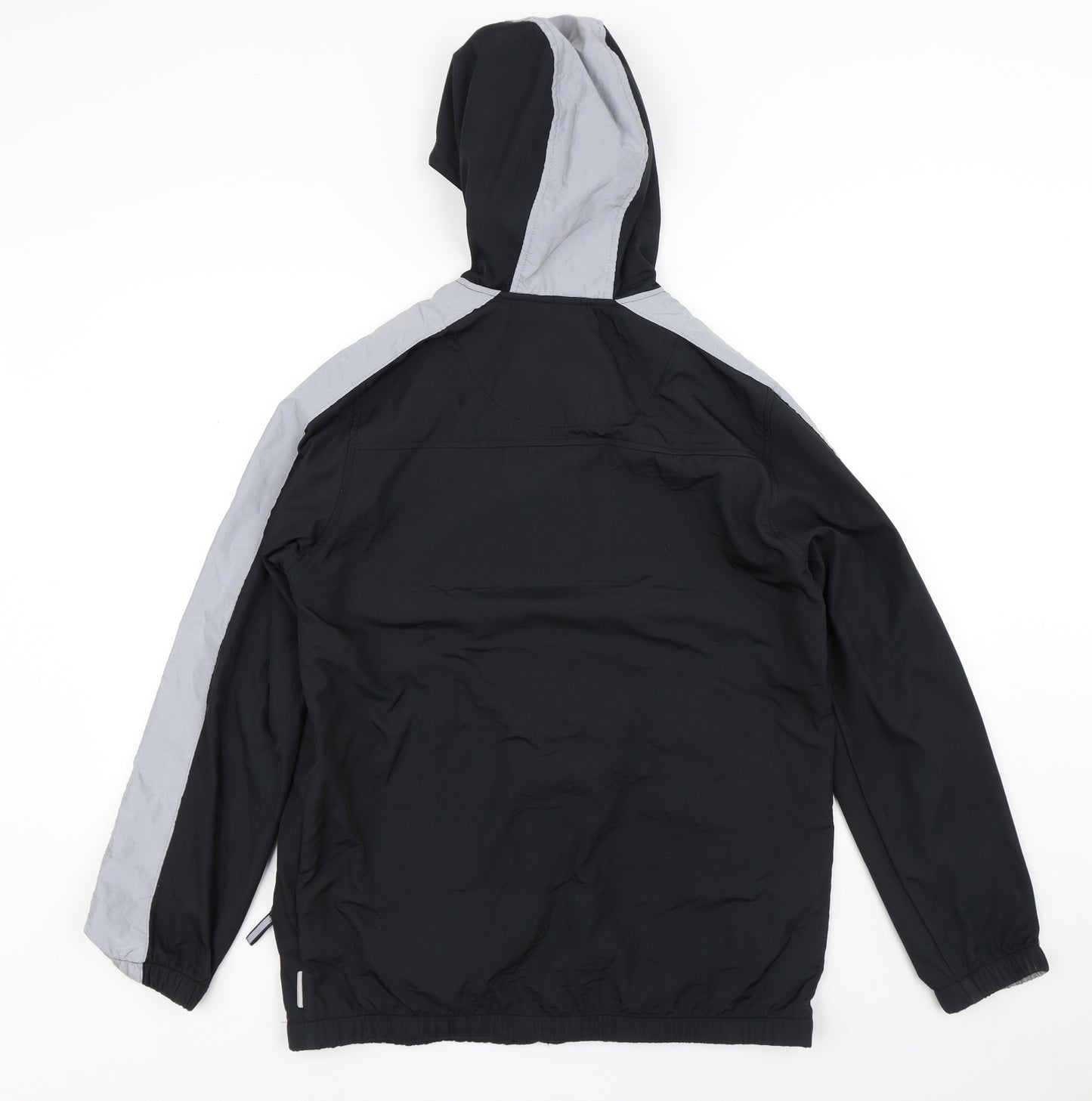 McKenzie Boys Black Striped  Basic Coat Coat Size 13-14 Years   - Reflective