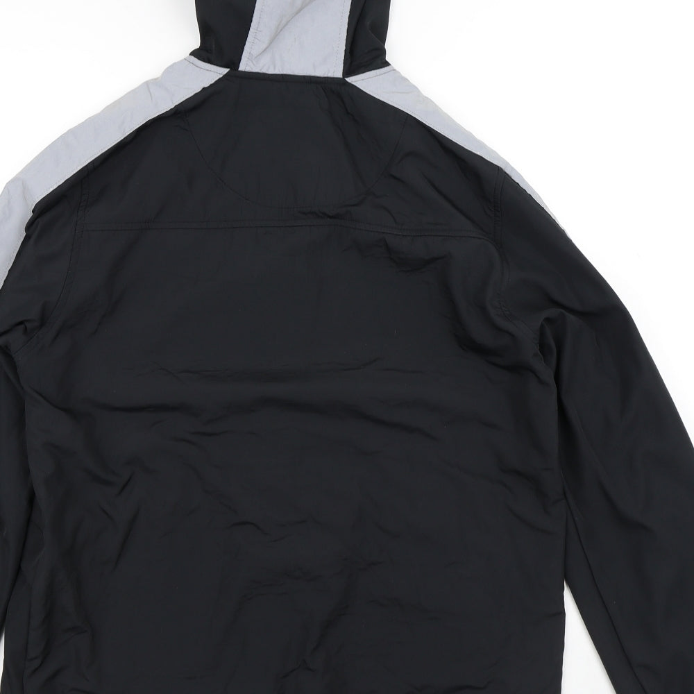 McKenzie Boys Black Striped  Basic Coat Coat Size 13-14 Years   - Reflective