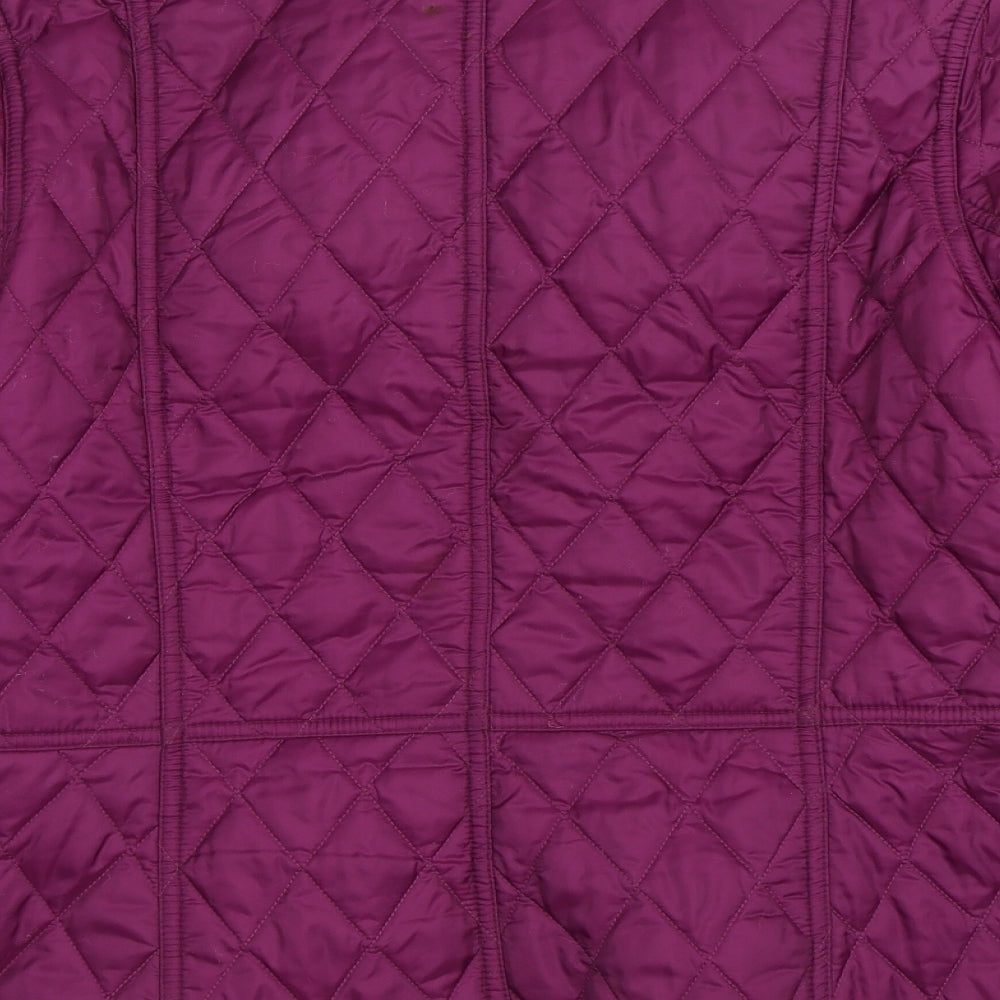 Barbour Womens Purple   Quilted Jacket Size 12