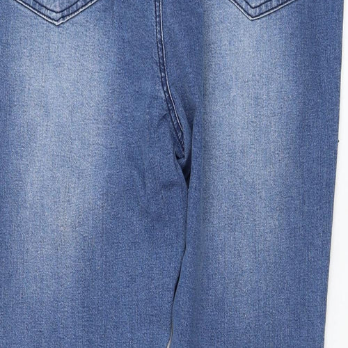 New Look Womens Blue  Cotton Skinny Jeans Size 20 L29 in Regular