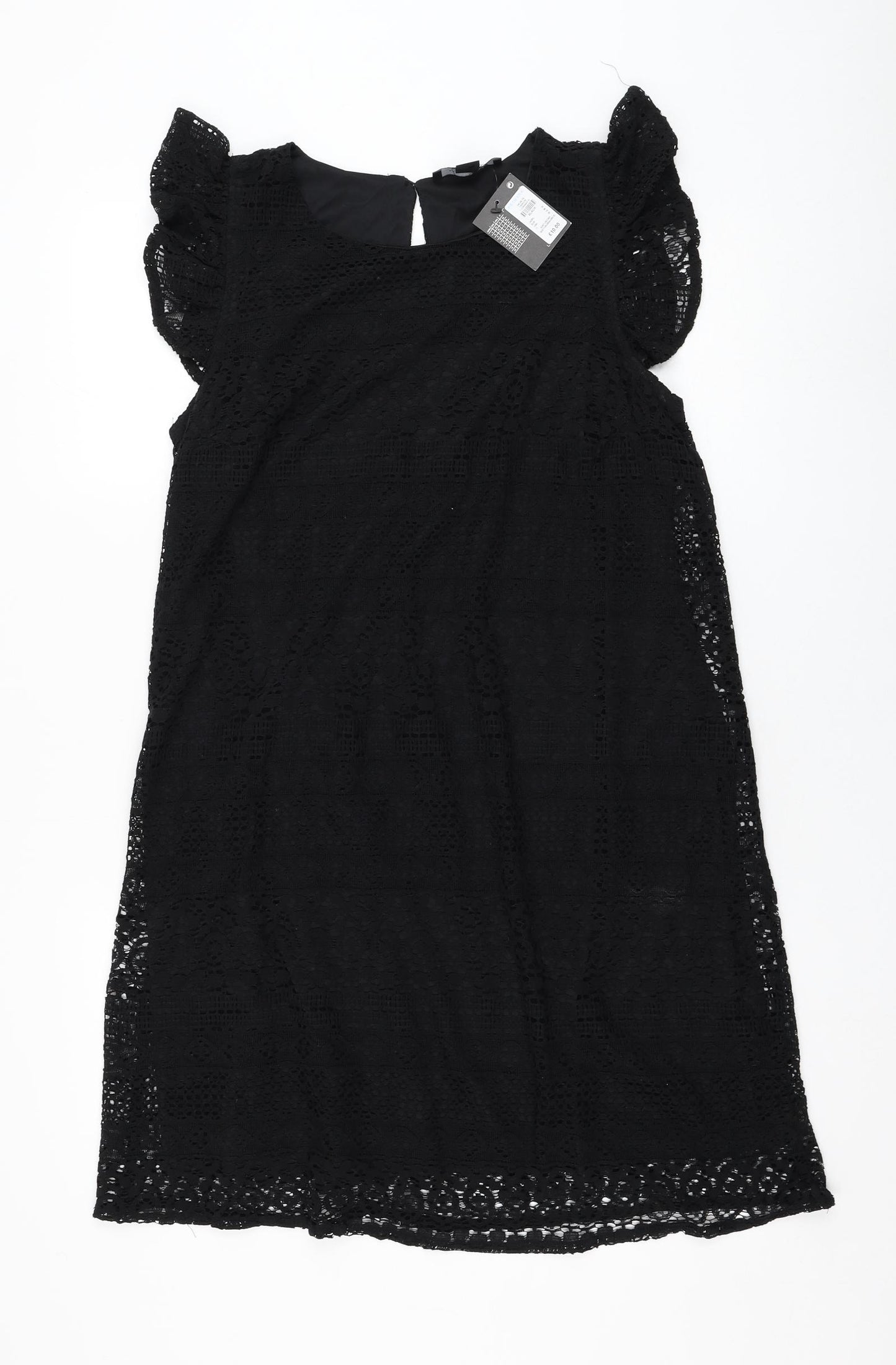 Atmosphere Womens Black  Cotton Shift  Size 18  Roll Neck Pullover