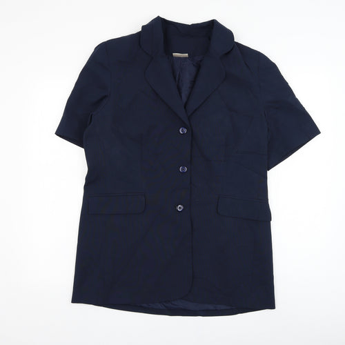 For Women Womens Blue   Jacket Blazer Size 14  Button
