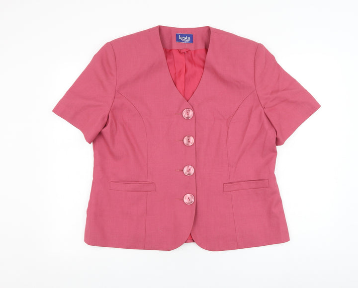 Kesta Womens Pink   Jacket  Size L  Button