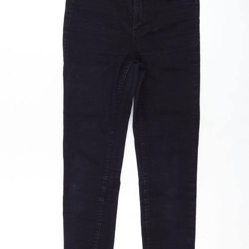 New Look Womens Blue  Cotton Skinny Jeans Size 4 L23 in Regular Zip