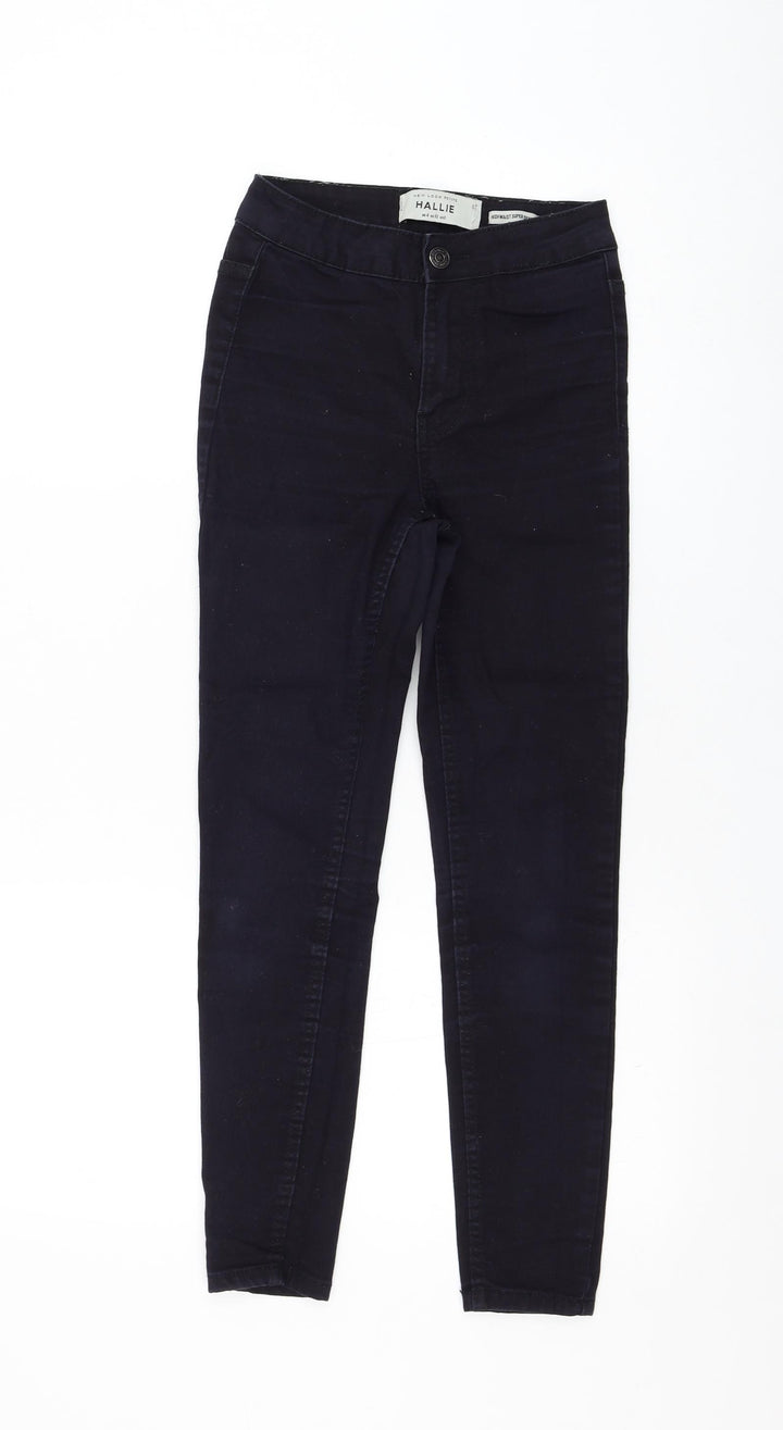 New Look Womens Blue Cotton Skinny Jeans Size 4 L23 in Regular Zip