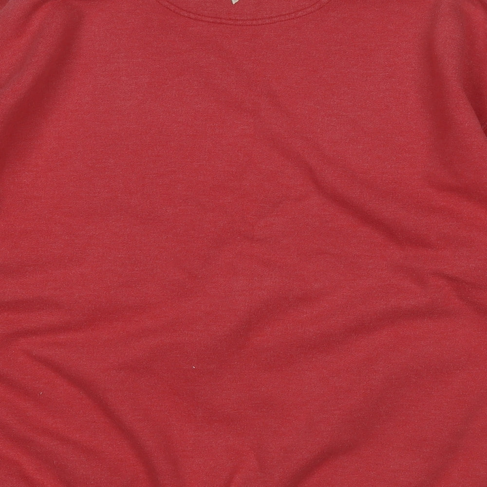 PACO Mens Red  Cotton Pullover Sweatshirt Size XL