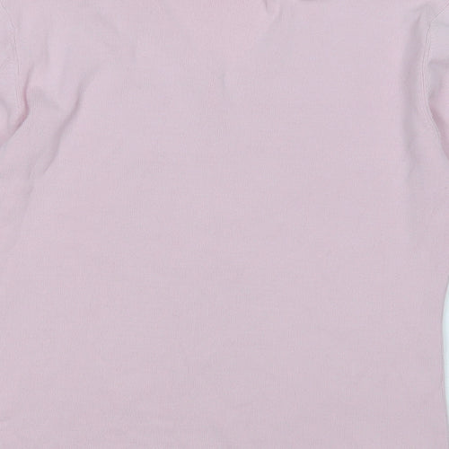 Debbie Morgan Womens Pink V-Neck  Viscose Pullover Jumper Size M