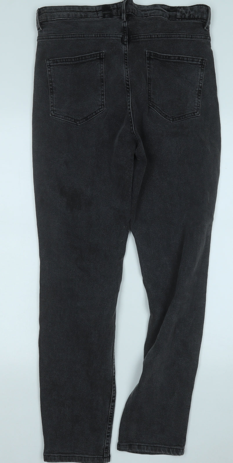 ASOS Mens Grey  Cotton Straight Jeans Size 30 in L34 in Regular