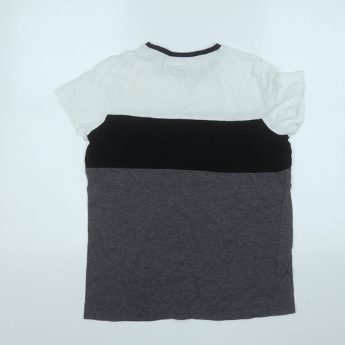 Primark Boys White  Cotton Basic T-Shirt Size 13-14 Years Round Neck  - Legend