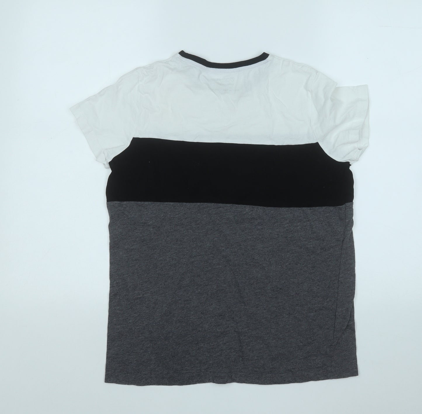 Primark Boys White  Cotton Basic T-Shirt Size 13-14 Years Round Neck  - Legend