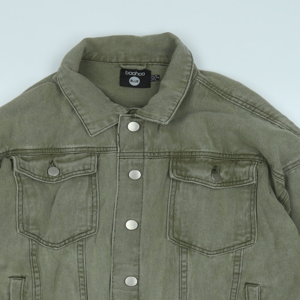 Boohoo Womens Green   Jacket  Size 10