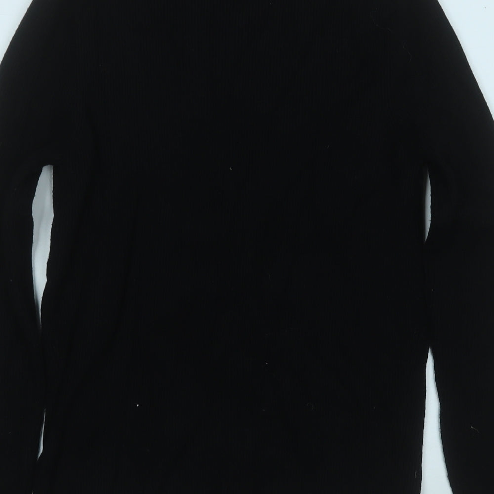 Marks and Spencer Womens Black V-Neck  Viscose Cardigan Jumper Size 16