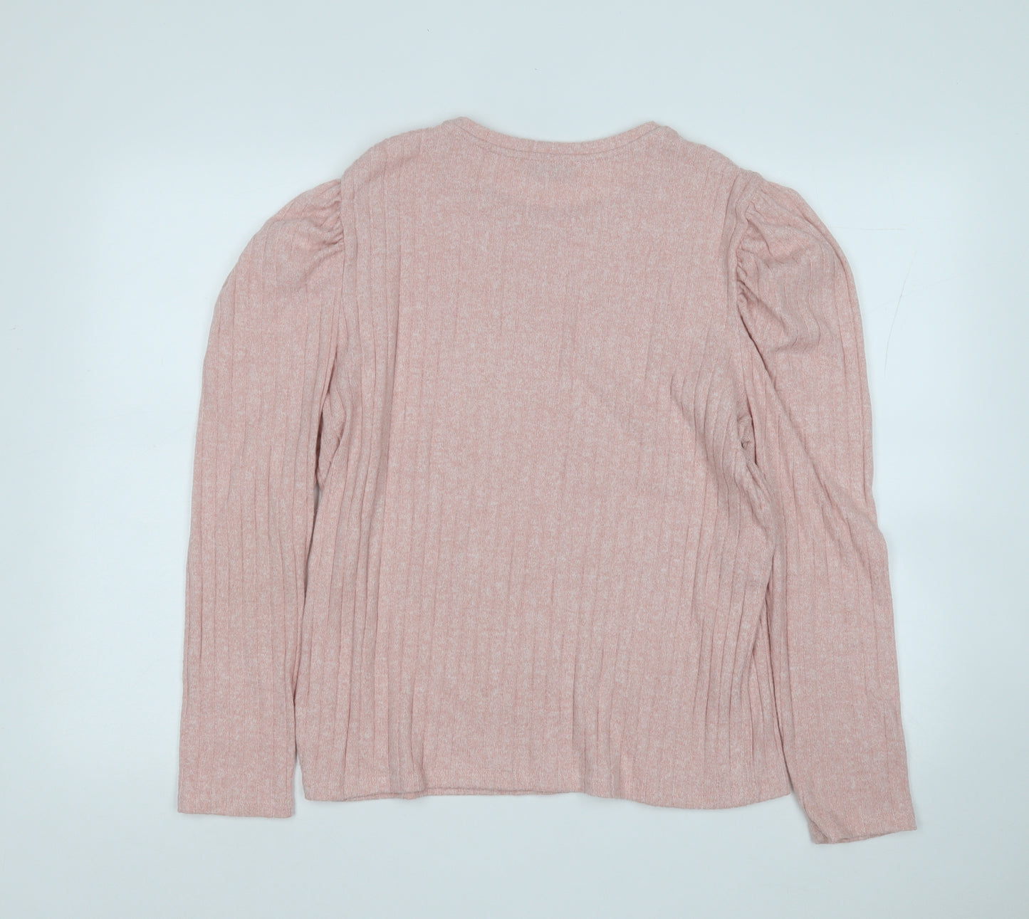 Papaya Womens Pink Round Neck  Polyester Pullover Jumper Size 16