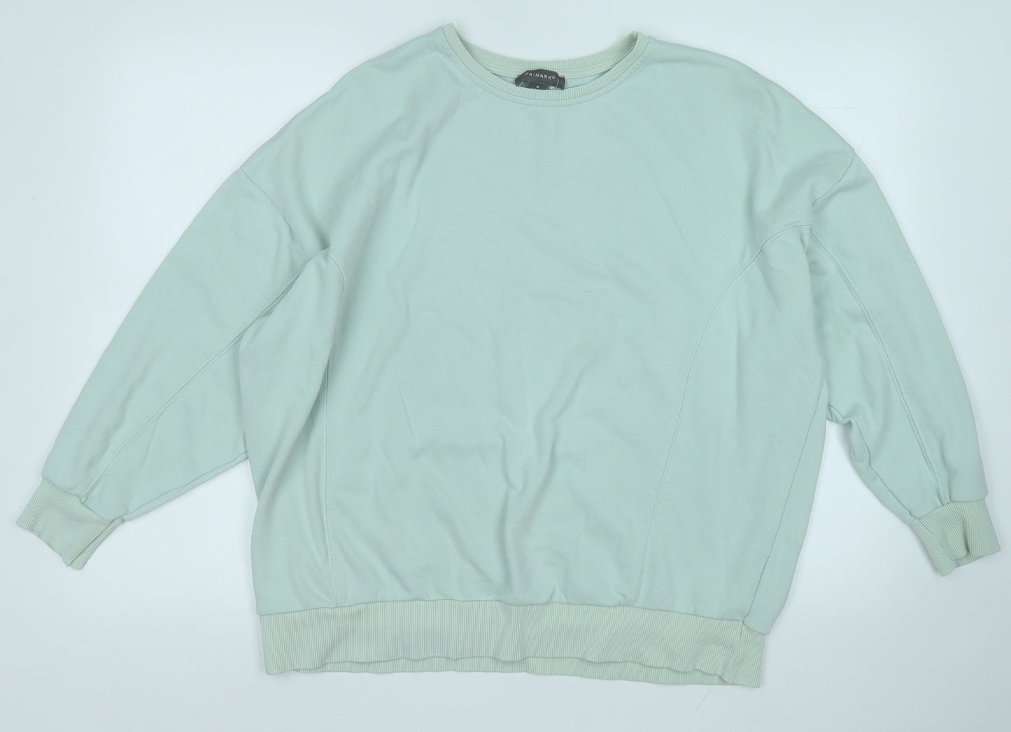 Primark Womens Green  Cotton Pullover Sweatshirt Size 12