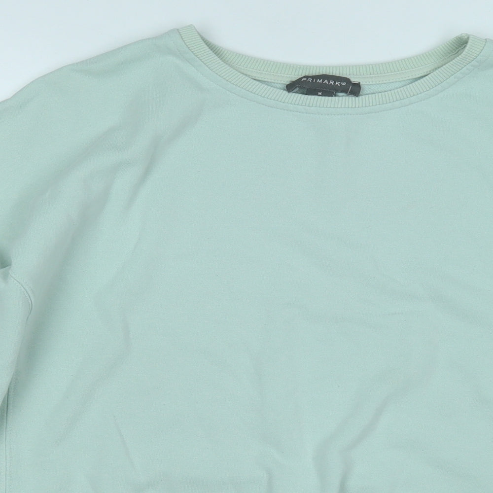Primark Womens Green  Cotton Pullover Sweatshirt Size 12