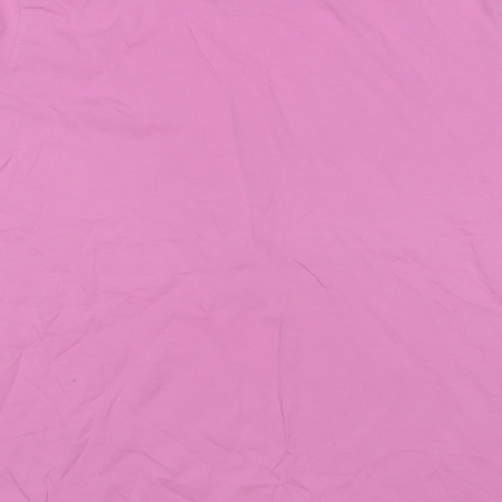 Primark Womens Pink  Cotton Basic T-Shirt Size 18 Round Neck - Take care of yourself