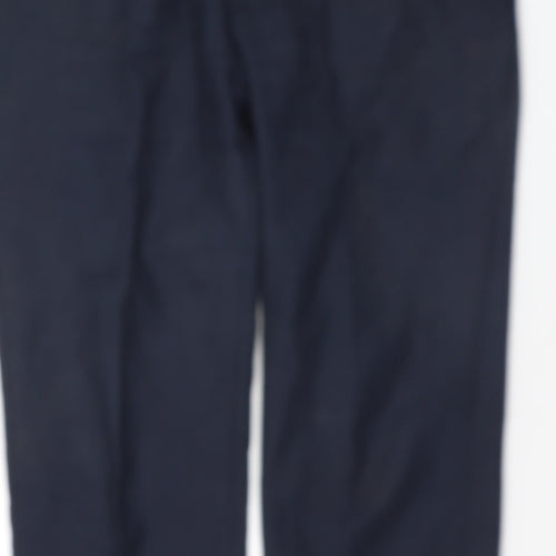 Preworn Mens Blue  Wool Trousers  Size 38 in L31 in Regular Hook & Eye