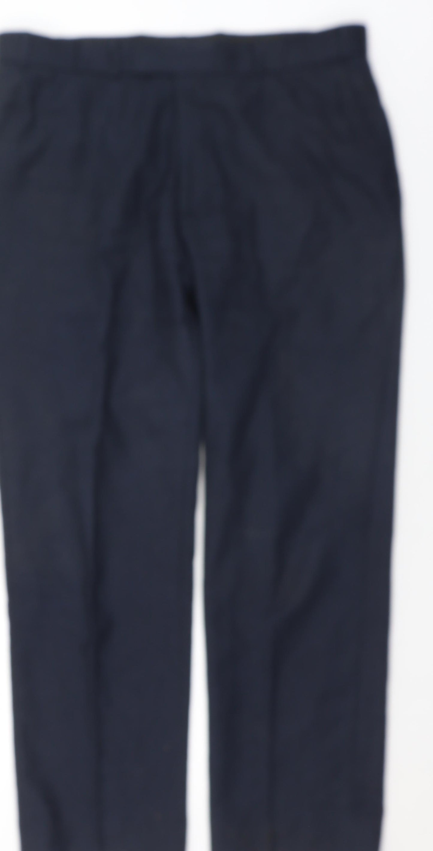 Preworn Mens Blue  Wool Trousers  Size 38 in L31 in Regular Hook & Eye