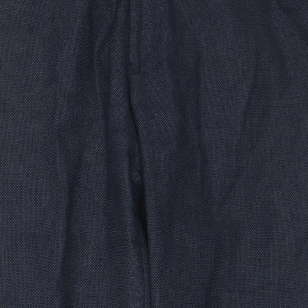 Preworn Mens Blue  Wool Trousers  Size 38 in L31 in Regular Hook & Eye