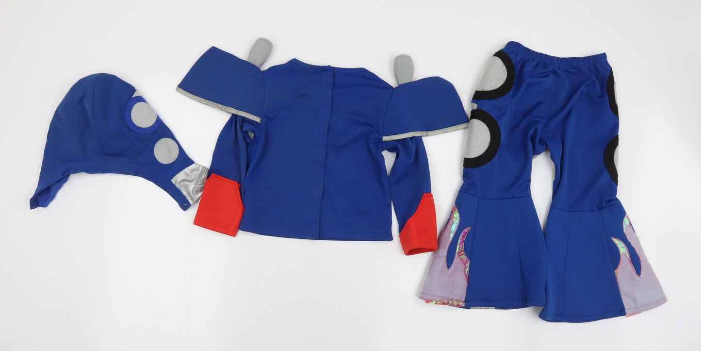 Marks and Spencer Boys Multicoloured  Polyester Basic T-Shirt Size 3-4 Years Crew Neck Hook & Loop - Transformers Dress Up