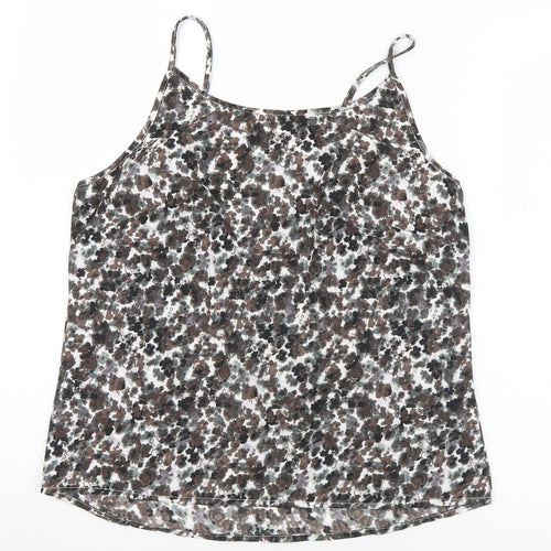 NEXT Womens Multicoloured Geometric Polyester Camisole Tank Size 12 Square Neck