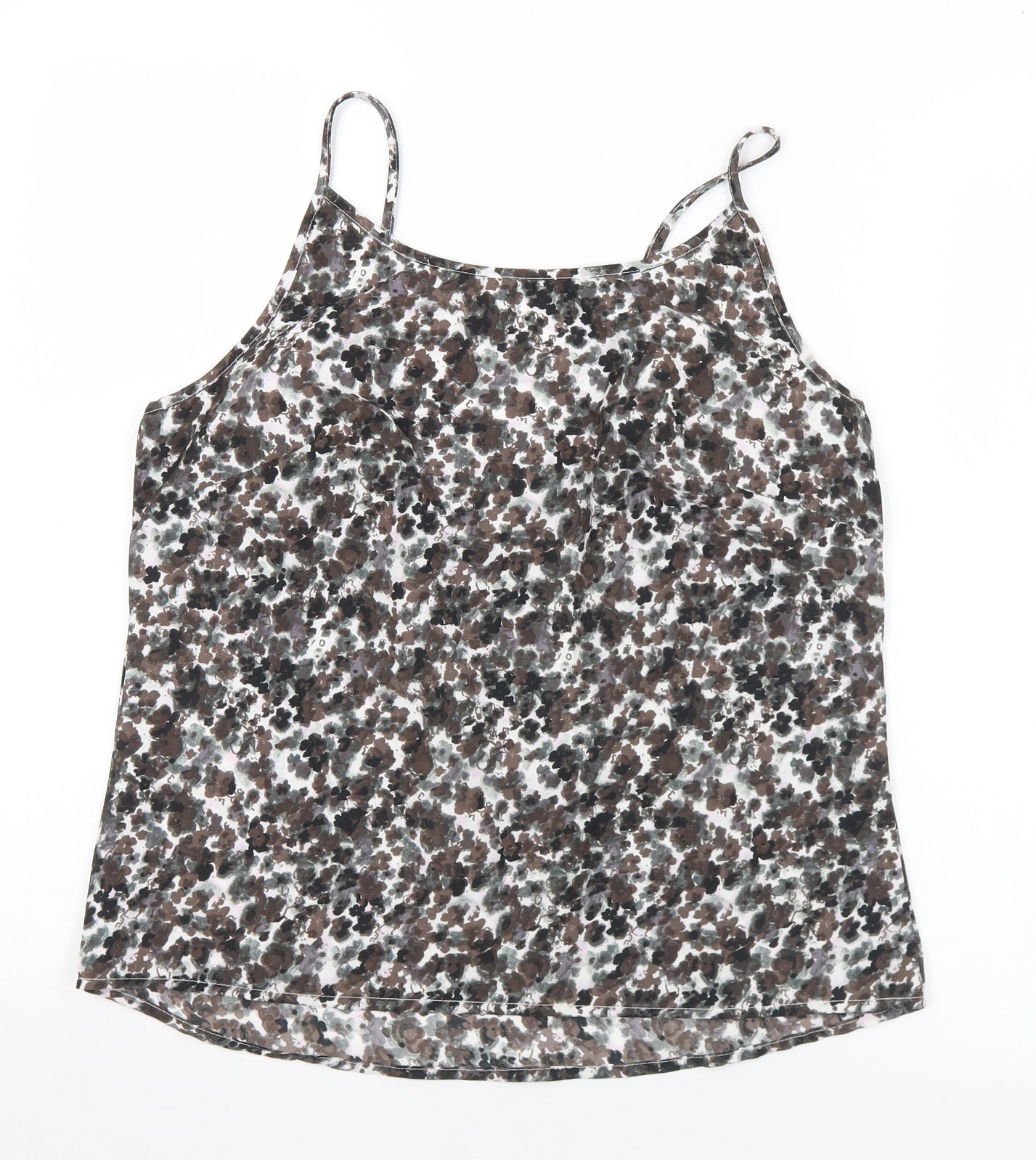 NEXT Womens Multicoloured Geometric Polyester Camisole Tank Size 12 Square Neck