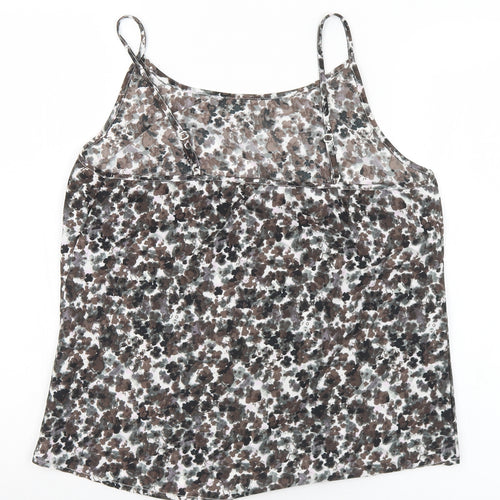 NEXT Womens Multicoloured Geometric Polyester Camisole Tank Size 12 Square Neck