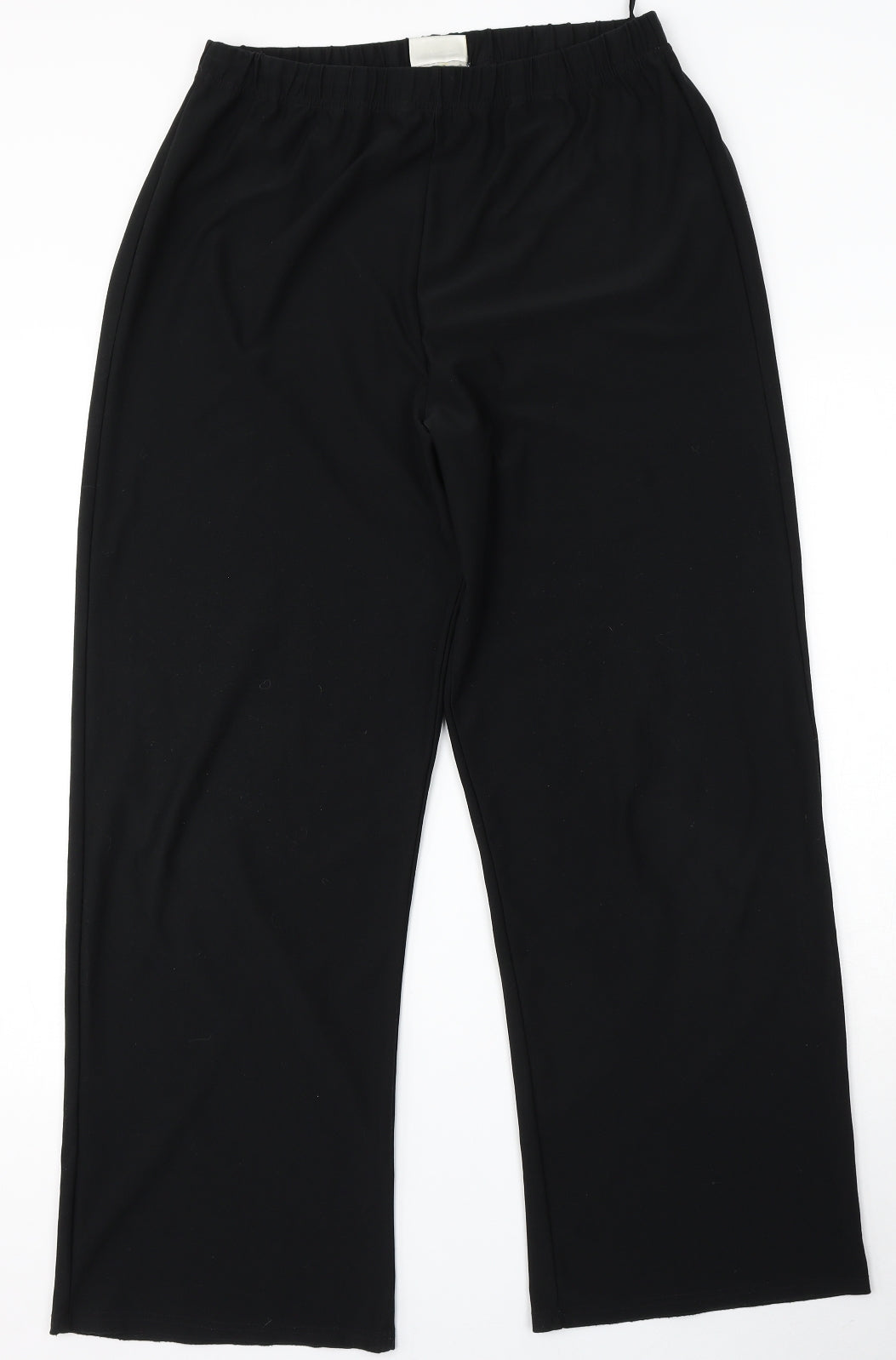 essence Womens Black  Polyester Jogger Trousers Size 18 L30 in Regular