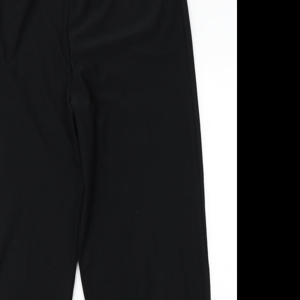 essence Womens Black  Polyester Jogger Trousers Size 18 L30 in Regular