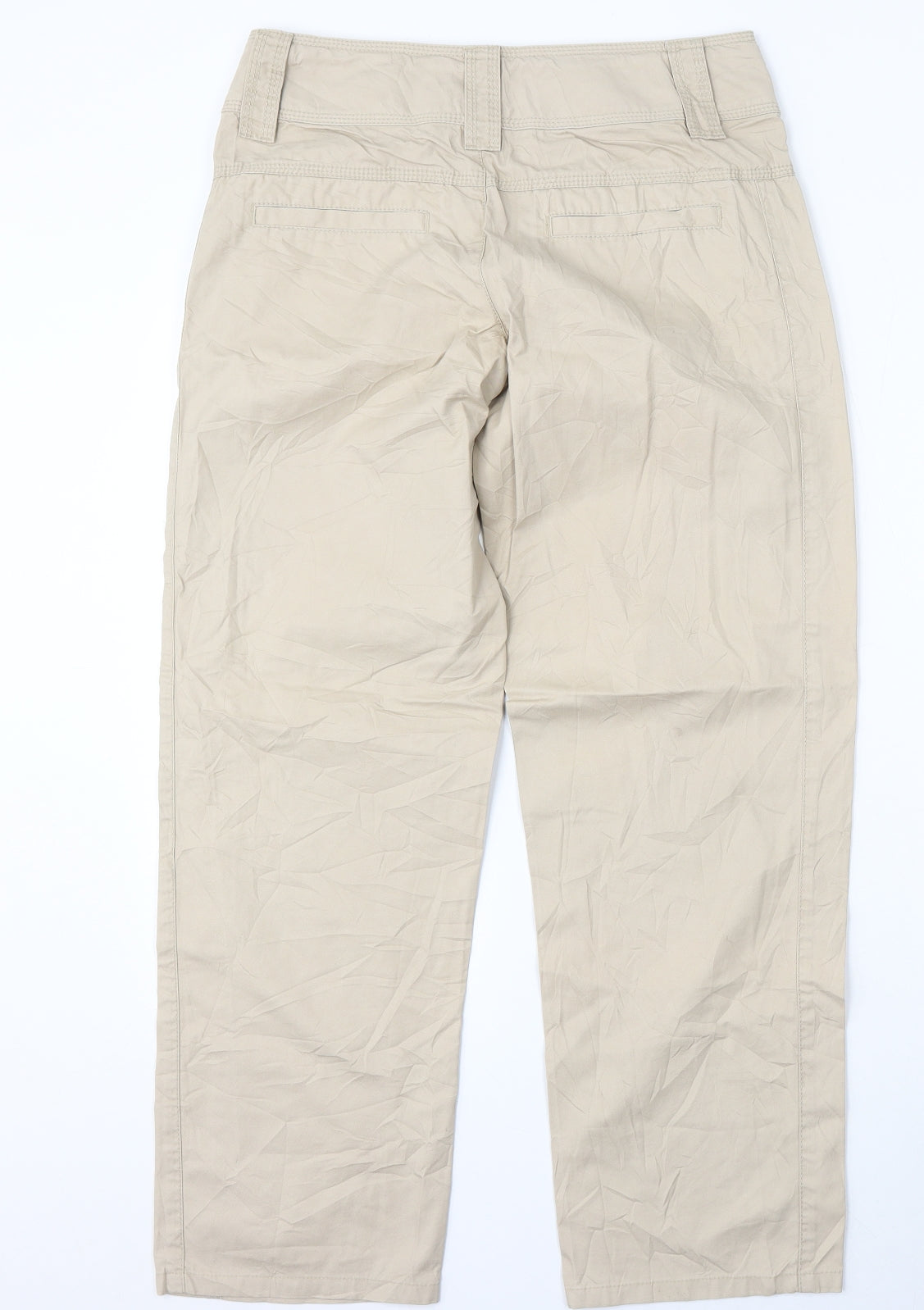 MGXX Womens Beige  Cotton Trousers  Size 12 L28 in Regular