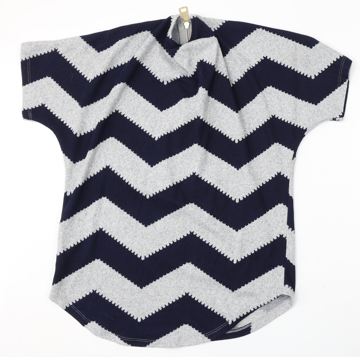 Roman Womens Multicoloured Round Neck Geometric Polyester Pullover Jumper Size 12