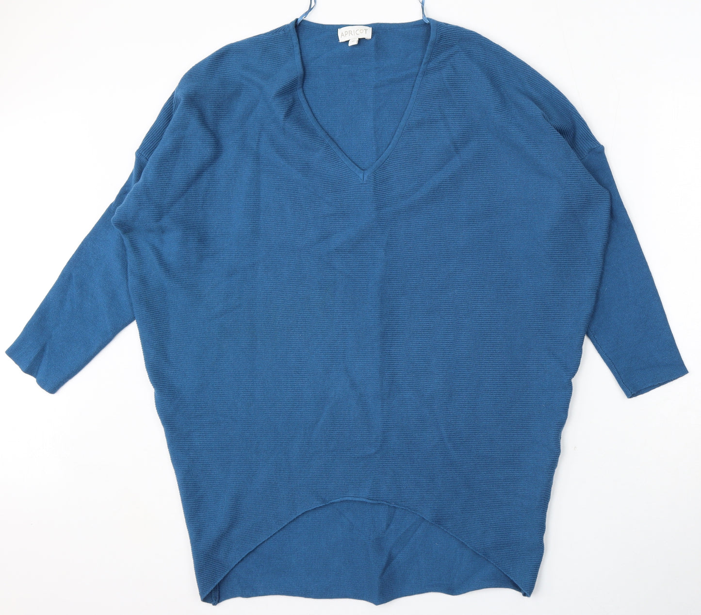Apricot Womens Blue Round Neck  Viscose Pullover Jumper Size M