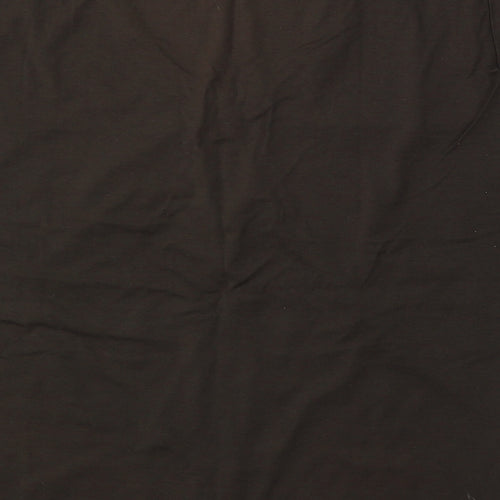 Gerry Weber Womens Brown  Polyester Basic T-Shirt Size M Round Neck