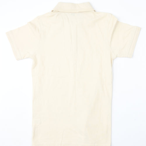 Another Influence Mens Beige  Cotton  Polo Size XS Collared Zip
