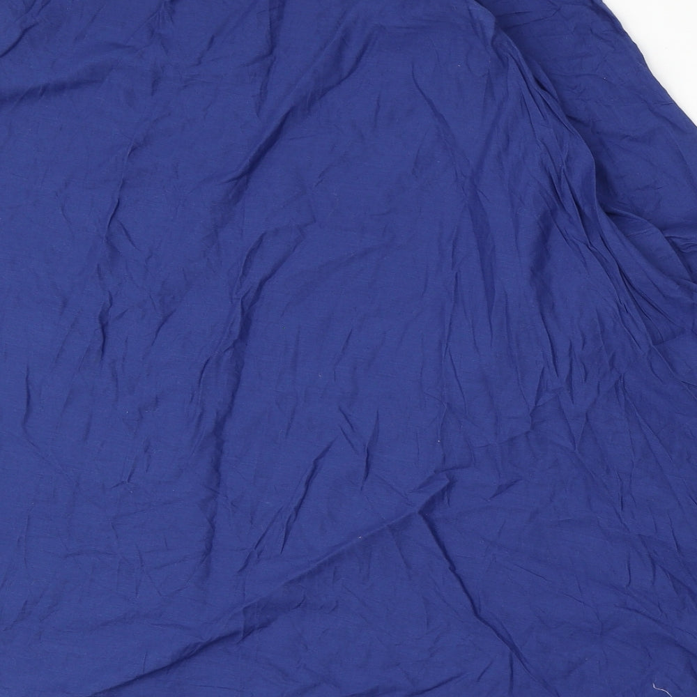 Mausummery Womens Blue  Polyester Shift  Size S  Round Neck