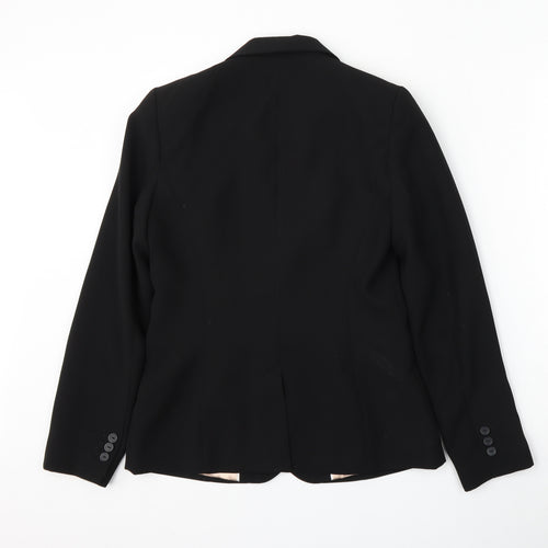 Papaya Womens Black  Polyester Jacket Suit Size 10