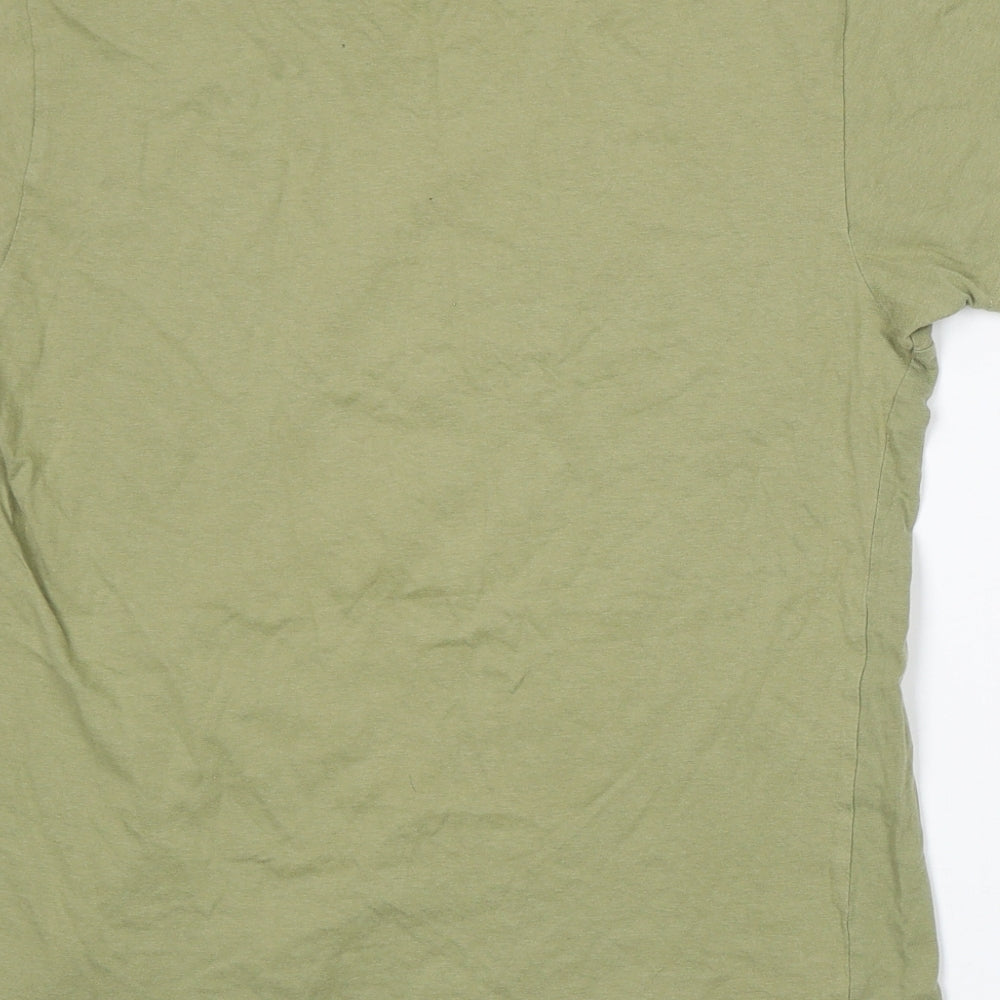 Primark Mens Green  Cotton  T-Shirt Size S Round Neck